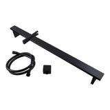 Black Shower Rail