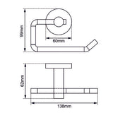 LUCID PIN - Gunmetal Toilet Paper Holder