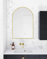 600x900x21.5mm Matte Brushed Gold Framed Mirror