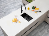 250x450x215mm Gunmetal Stainless Steel PVD Single Bowl Kitchen Sink