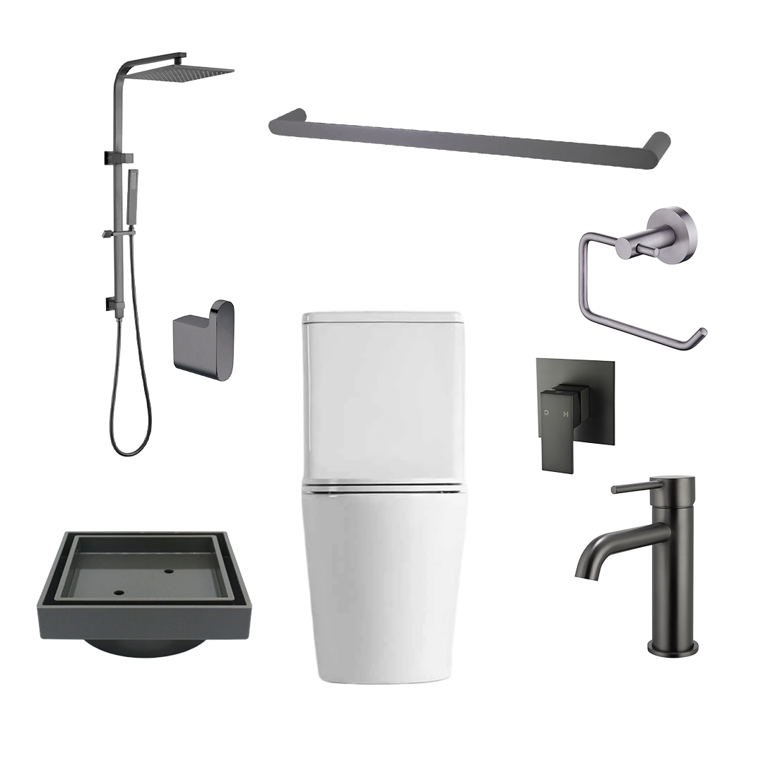MTO's Gunmetal Bathroom Package