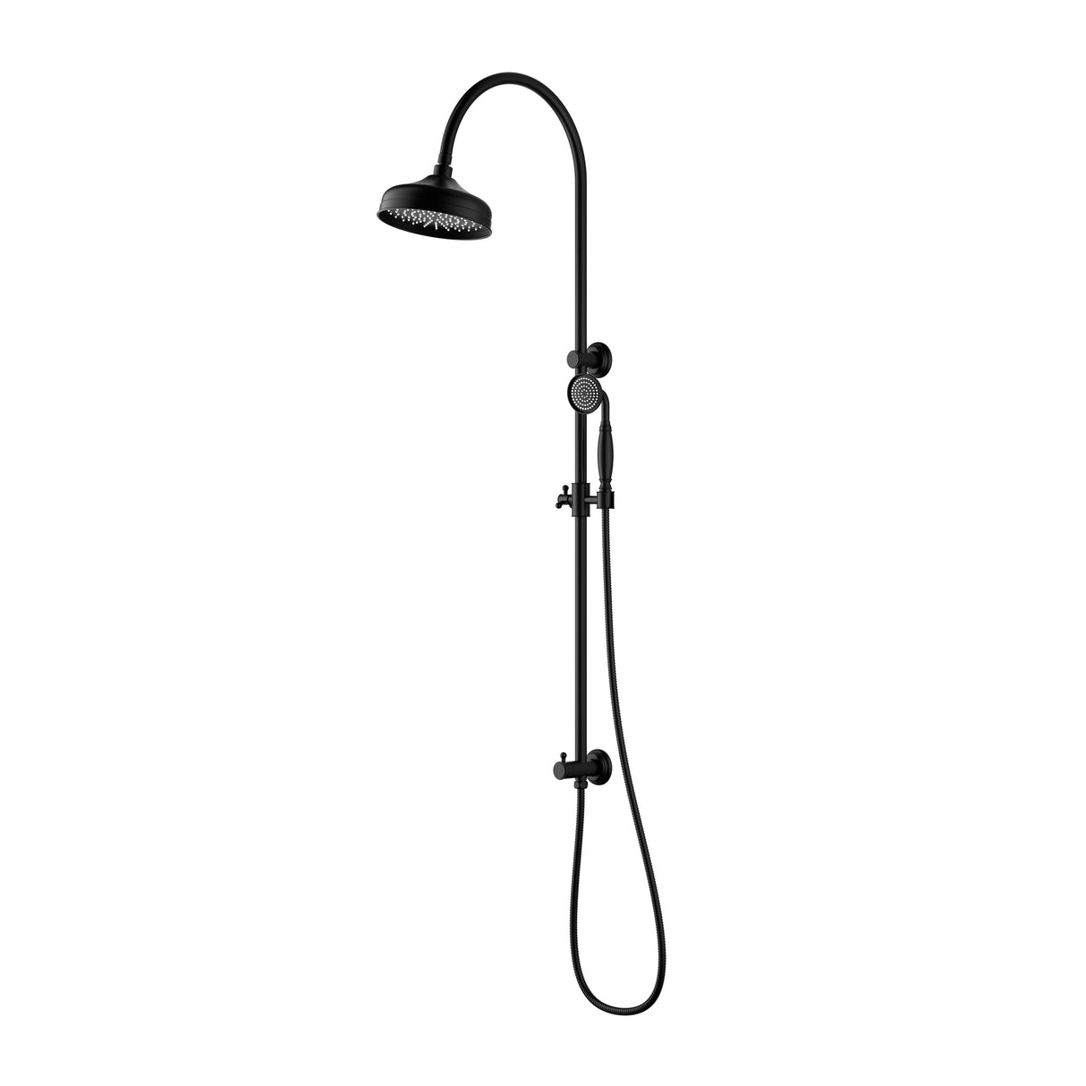 IKON Clasico Round Twin Shower Universal Water Inlet Brass In Various Colour