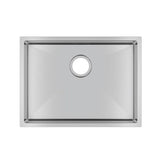 600x450x230mm Chrome Stainless Steel Single Bowl Kitchen Sink