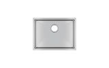 600x450x230mm Chrome Stainless Steel Single Bowl Kitchen Sink
