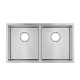 770x450x215mm Chrome Stainless Steel Double Bowl Kitche Sink
